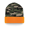 Beechfield B419 Camo Cuffed Beanie - kötött sapka